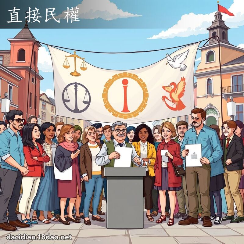 直接民權 - 國語大辭典配圖