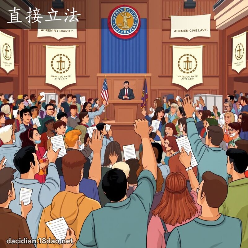 直接立法 - 國語大辭典配圖
