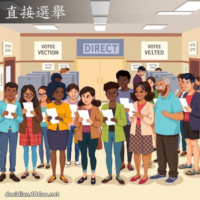 直接選舉 - 國語大辭典配圖