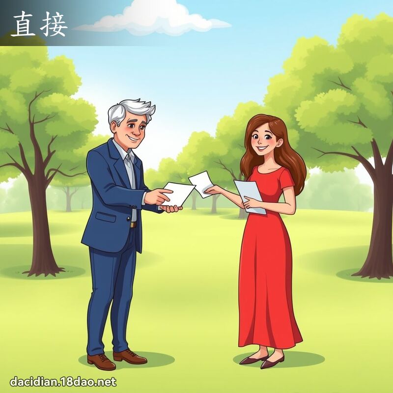 直接 - 國語大辭典配圖