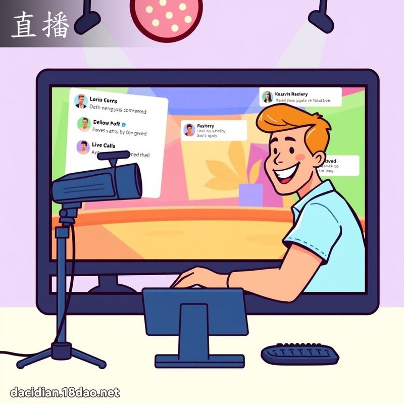 直播 - 國語大辭典配圖