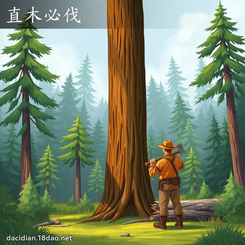 直木必伐 - 國語大辭典配圖