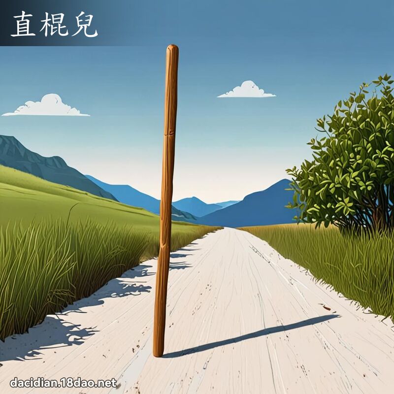 直棍兒 - 國語大辭典配圖