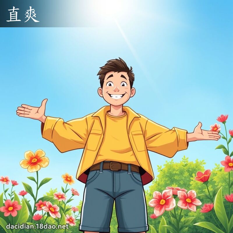 直爽 - 国语大辞典配图