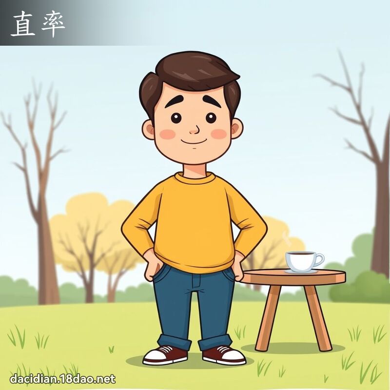 直率 - 國語大辭典配圖