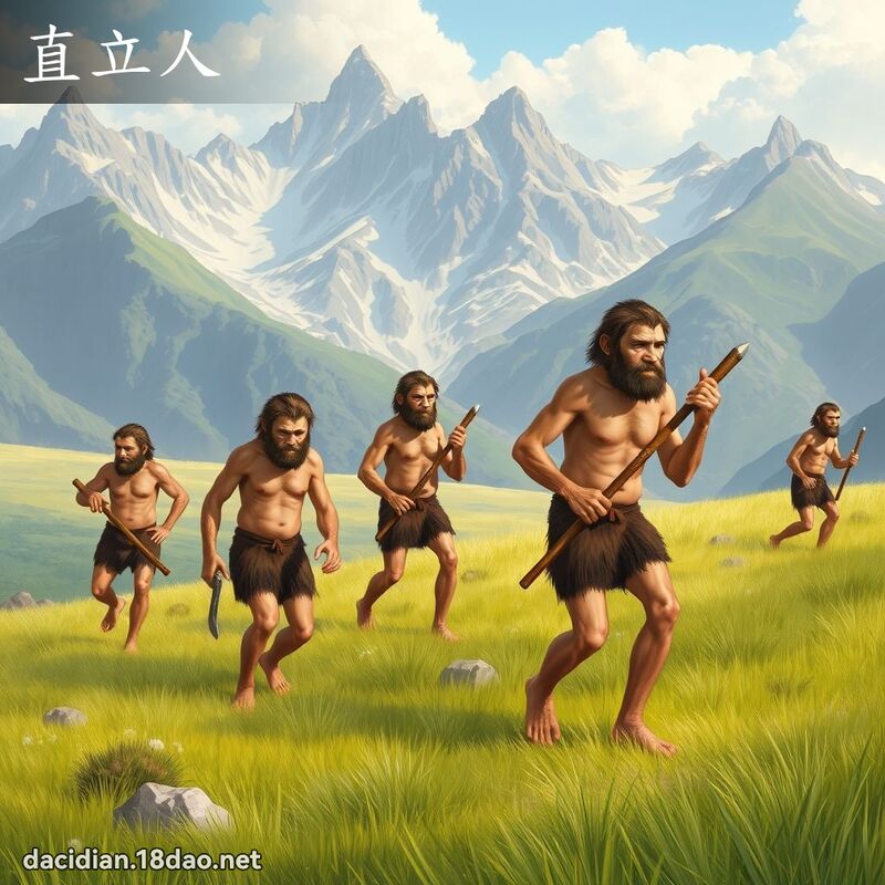 直立人 - 国语大辞典配图