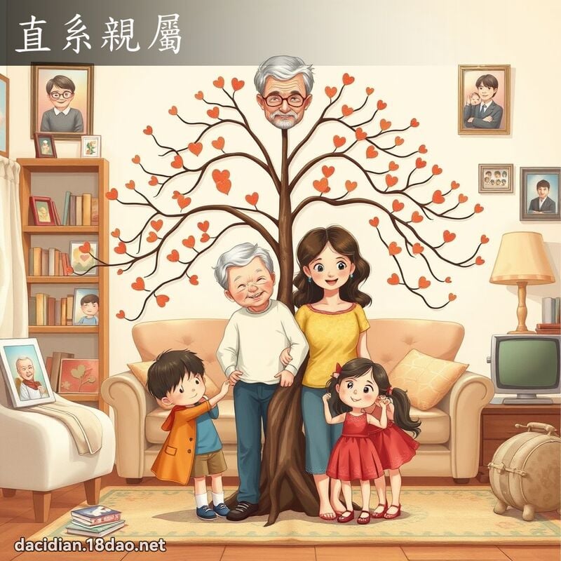 直系親屬 - 國語大辭典配圖