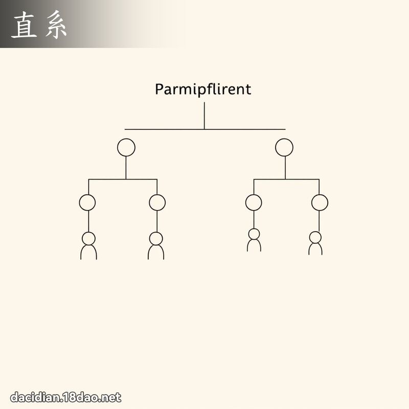 直系 - 國語大辭典配圖