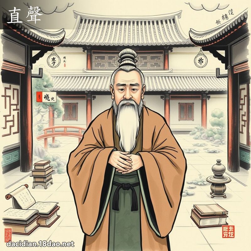 直聲 - 國語大辭典配圖