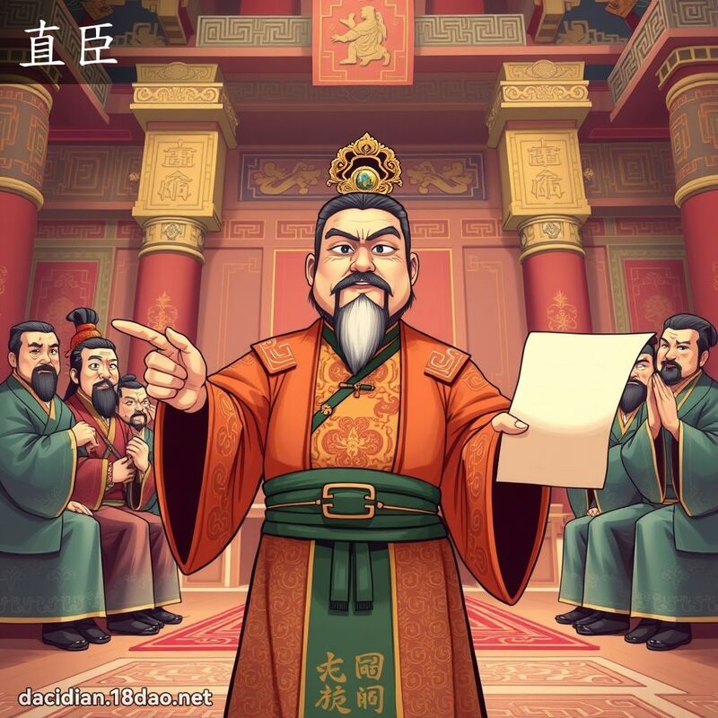 直臣 - 國語大辭典配圖