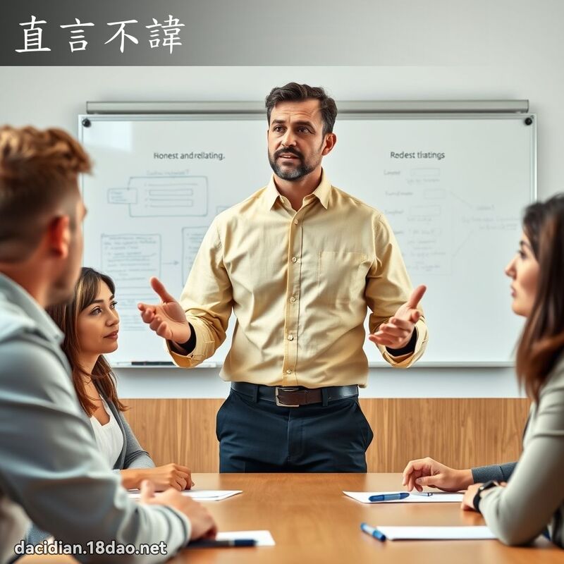 直言不諱 - 國語大辭典配圖