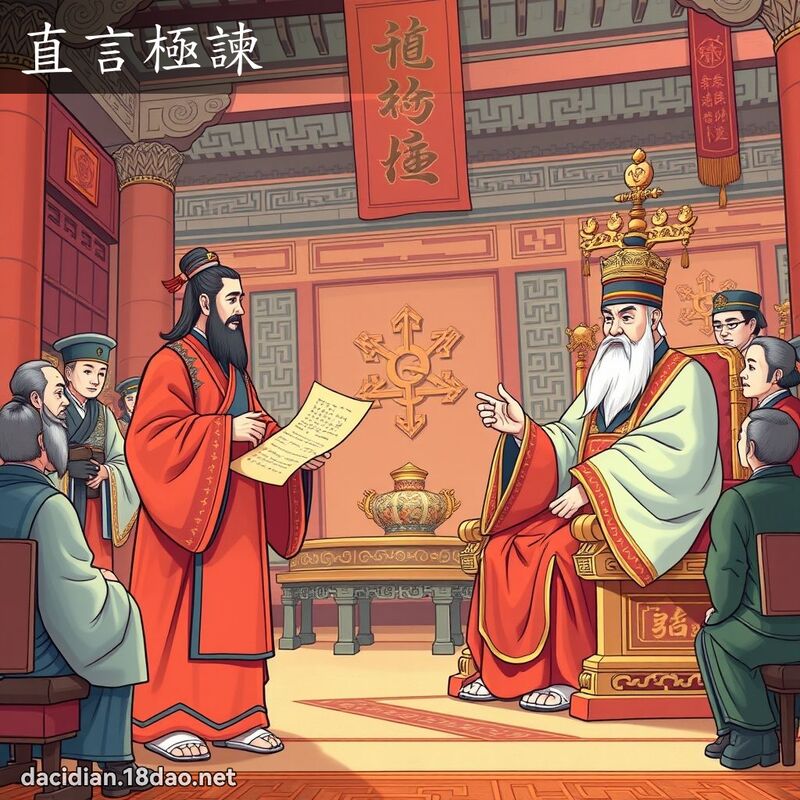 直言極諫 - 國語大辭典配圖