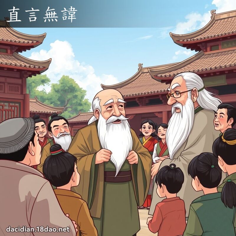 直言无讳 - 国语大辞典配图