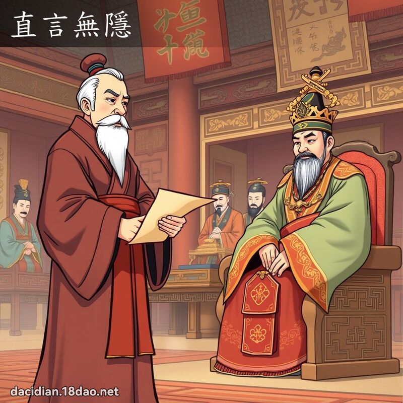 直言無隱 - 國語大辭典配圖