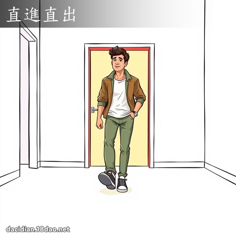 直進直出 - 國語大辭典配圖