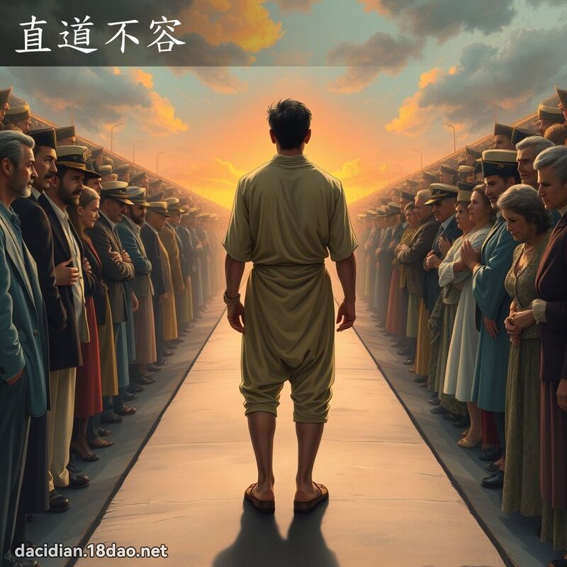 直道不容 - 國語大辭典配圖