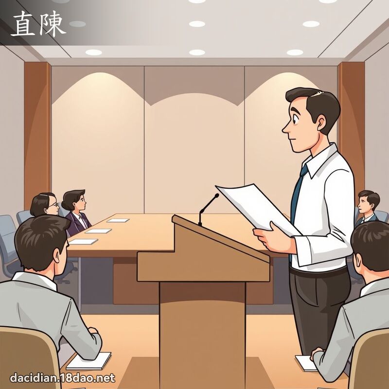直陈 - 国语大辞典配图