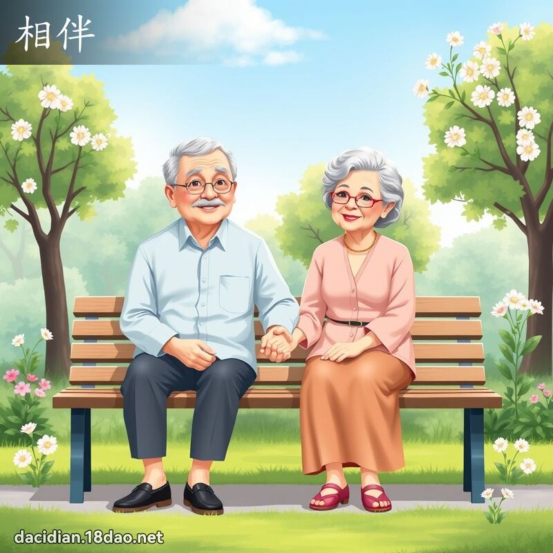 相伴 - 國語大辭典配圖