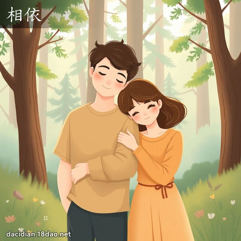 相依 - 国语大辞典配图