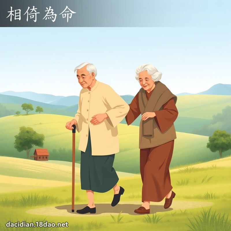 相倚为命 - 国语大辞典配图
