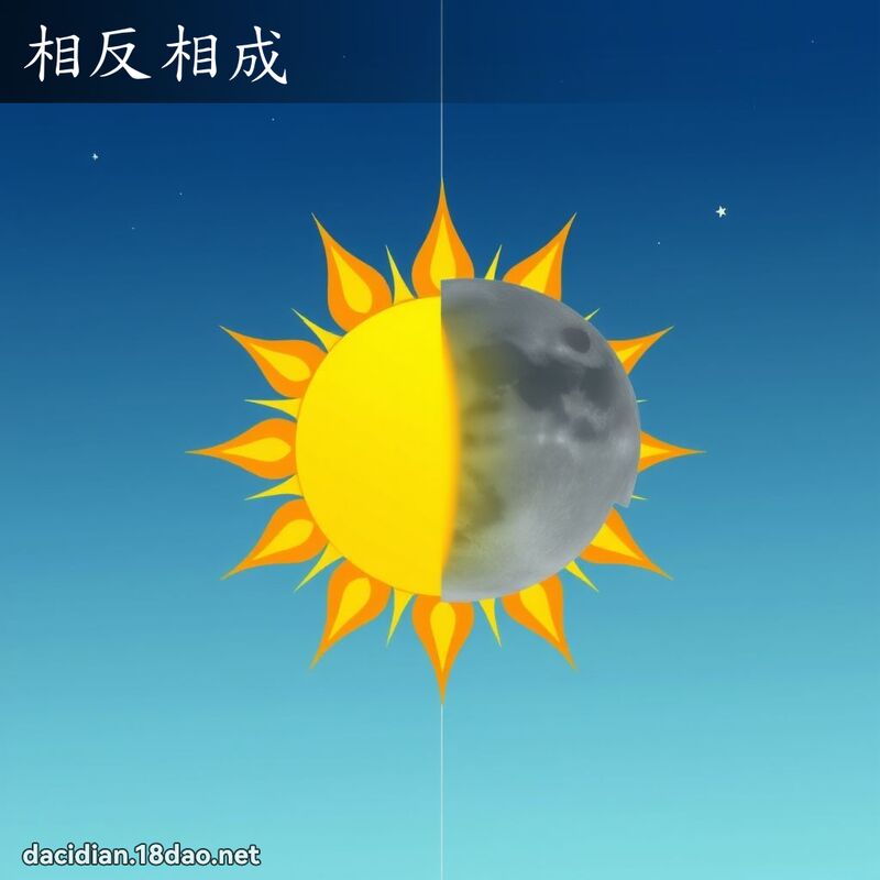 相反相成 - 国语大辞典配图