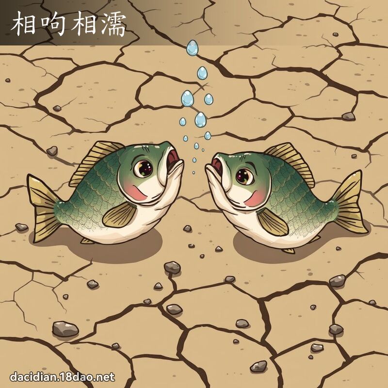 相呴相濡 - 国语大辞典配图