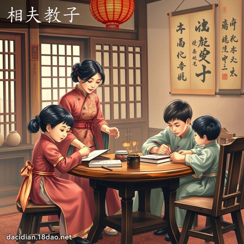 相夫教子 - 國語大辭典配圖
