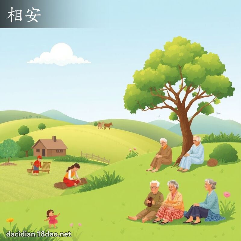 相安 - 国语大辞典配图
