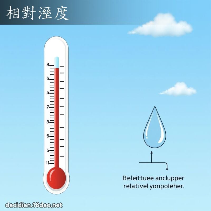 相对溼度 - 国语大辞典配图