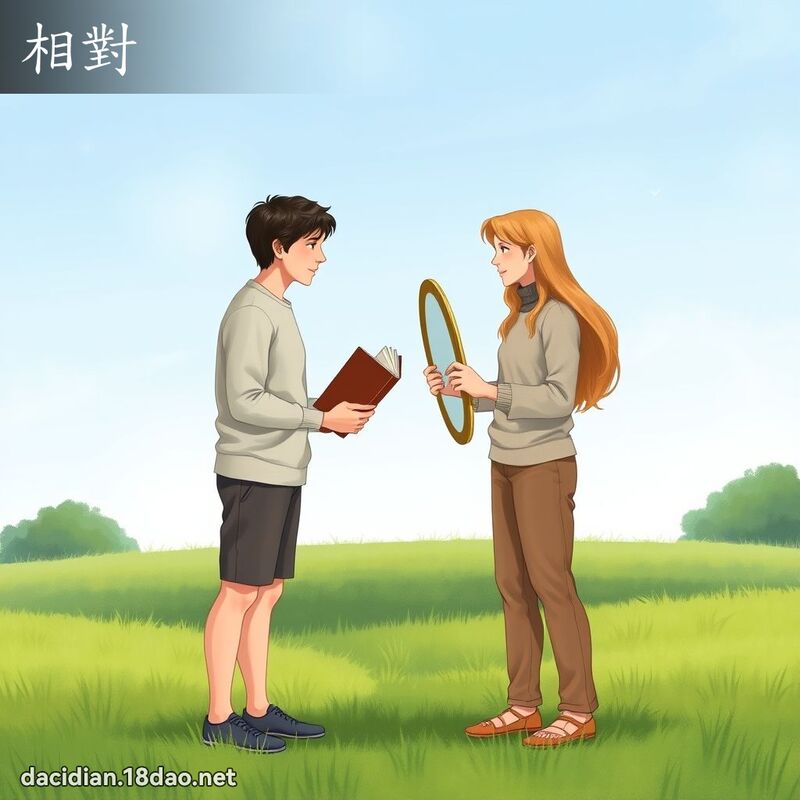 相對 - 國語大辭典配圖