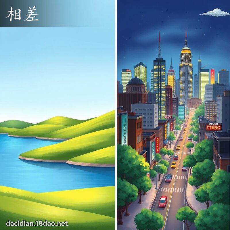 相差 - 國語大辭典配圖