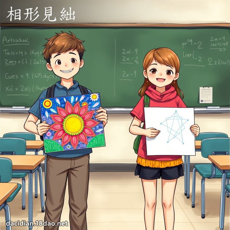 相形见絀 - 国语大辞典配图