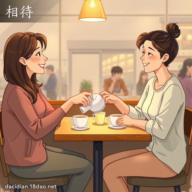 相待 - 國語大辭典配圖