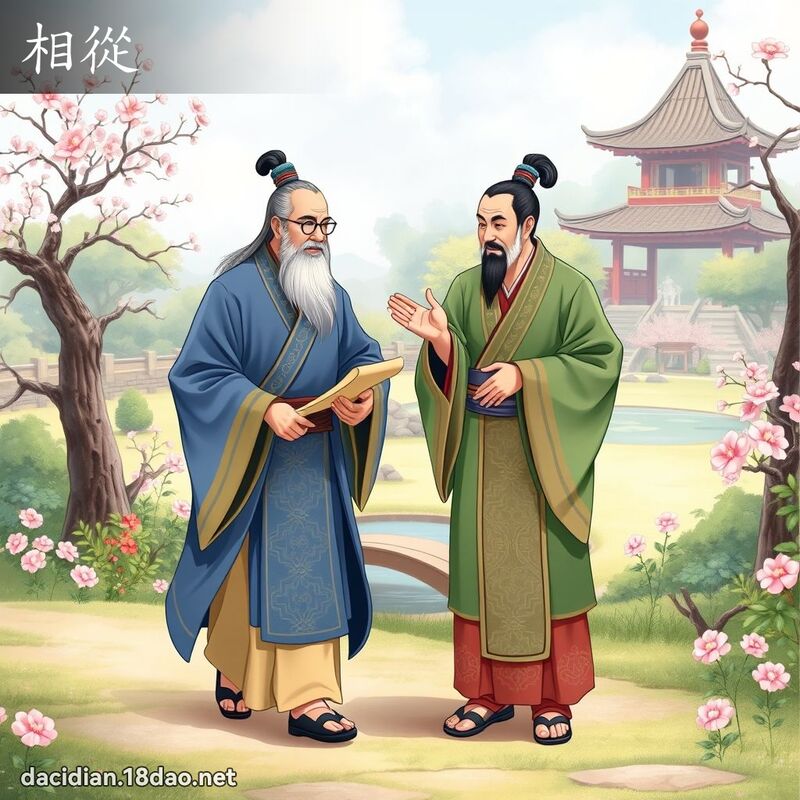 相从 - 国语大辞典配图