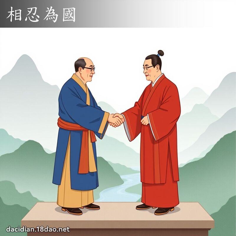 相忍為國 - 國語大辭典配圖