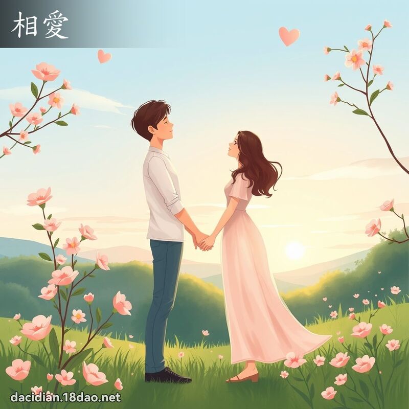 相爱 - 国语大辞典配图