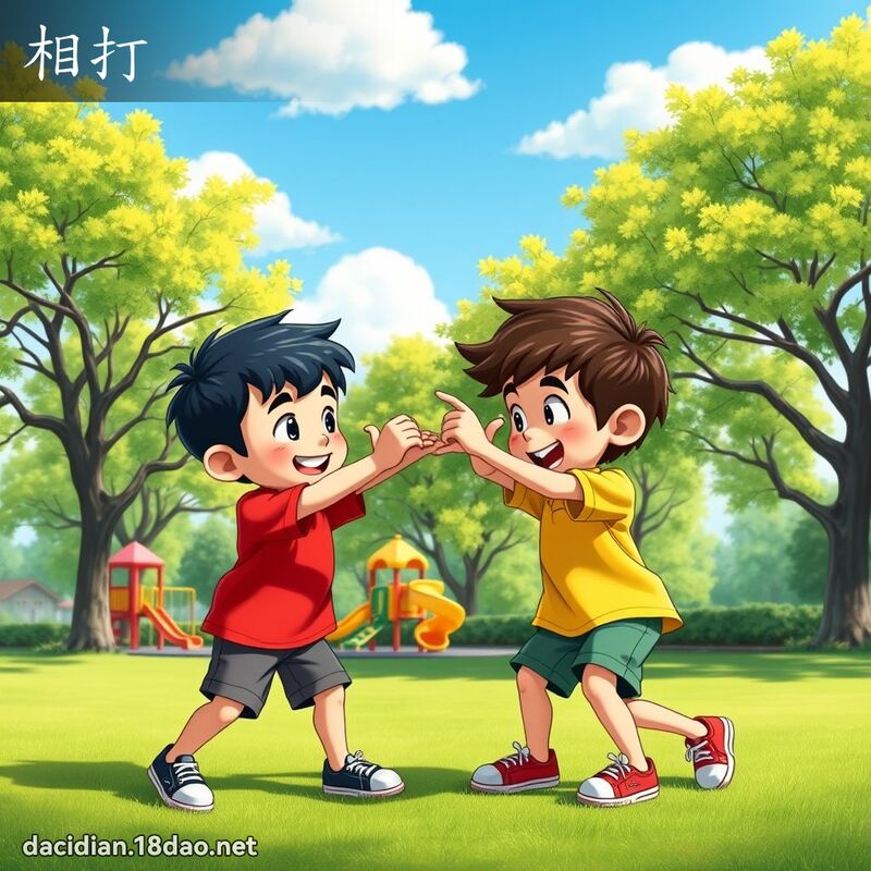 相打 - 國語大辭典配圖