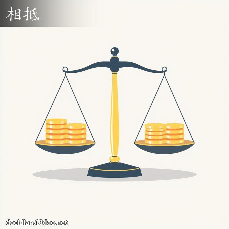 相抵 - 国语大辞典配图