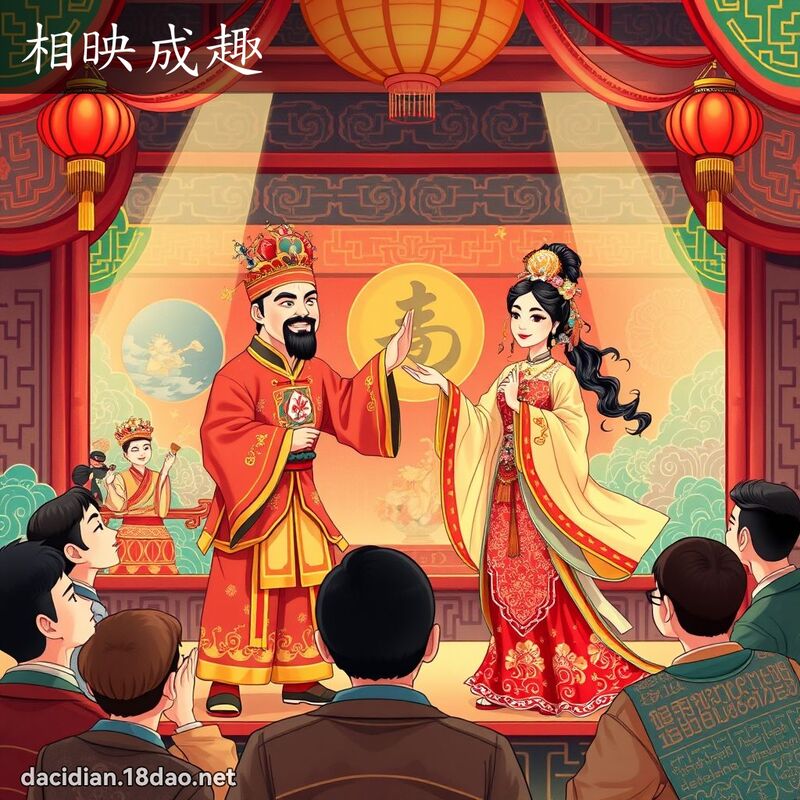 相映成趣 - 国语大辞典配图