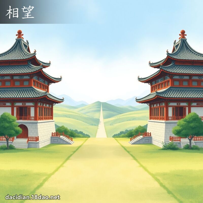 相望 - 國語大辭典配圖