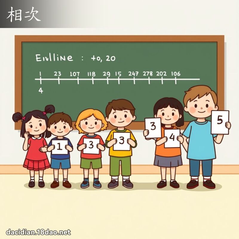 相次 - 国语大辞典配图