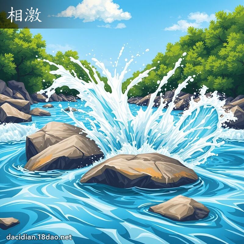 相激 - 國語大辭典配圖