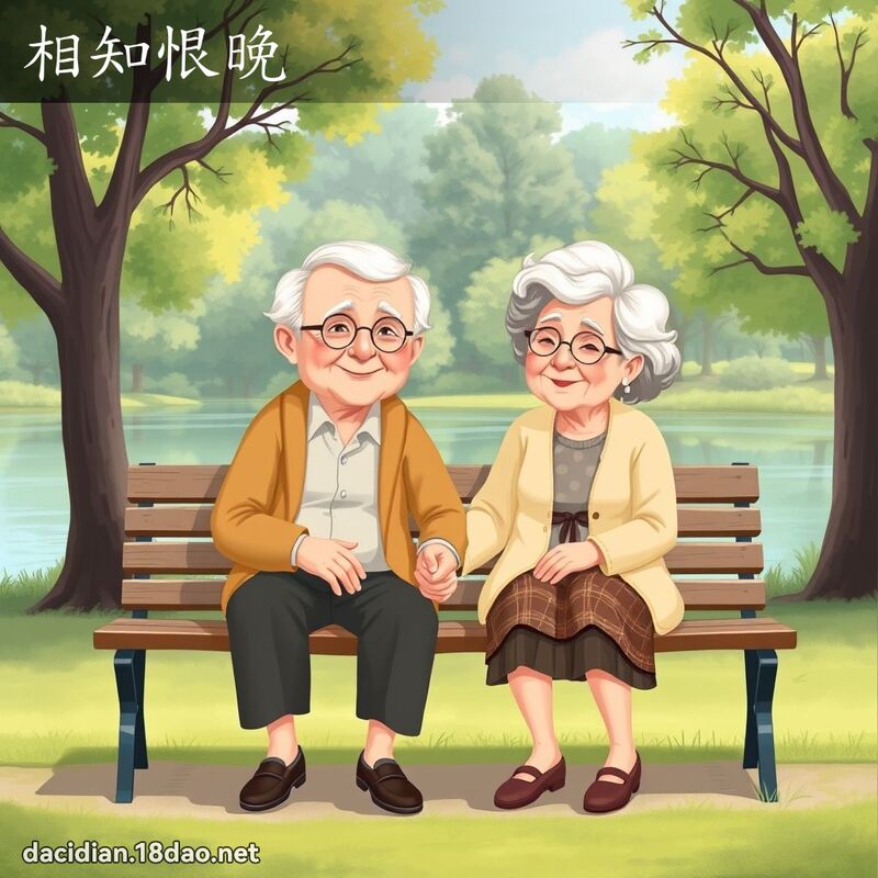 相知恨晚 - 国语大辞典配图