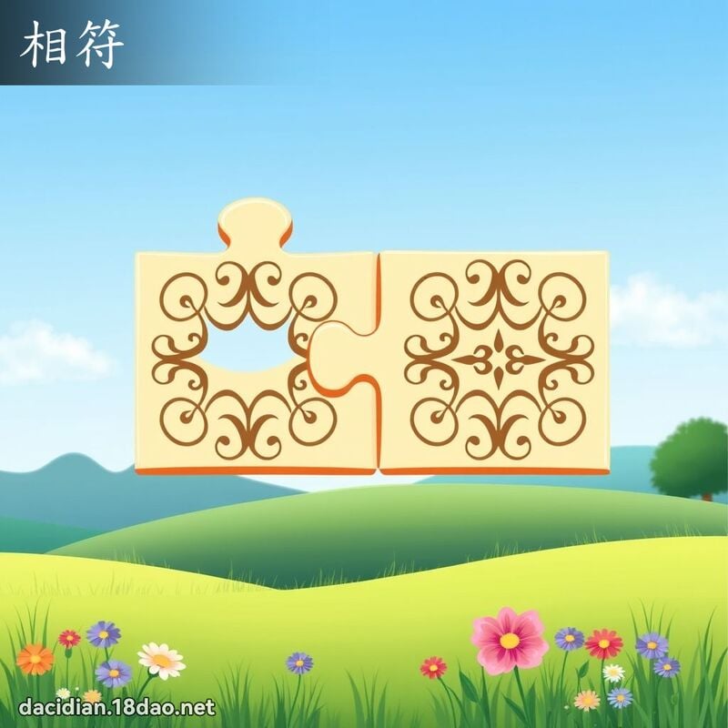 相符 - 國語大辭典配圖