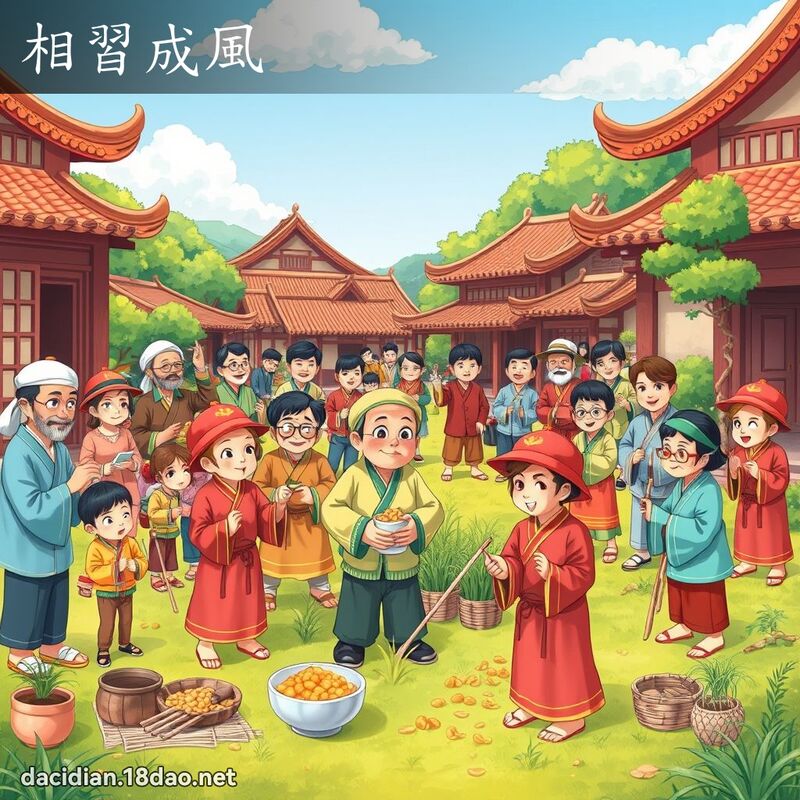 相习成风 - 国语大辞典配图