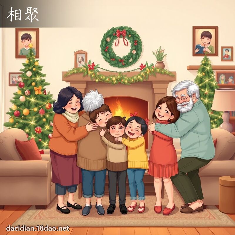 相聚 - 国语大辞典配图