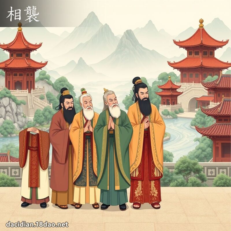 相襲 - 國語大辭典配圖