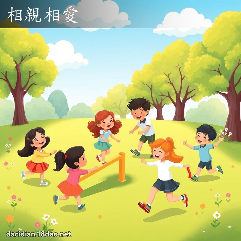 相親相愛 - 國語大辭典配圖