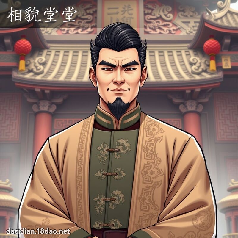 相貌堂堂 - 国语大辞典配图
