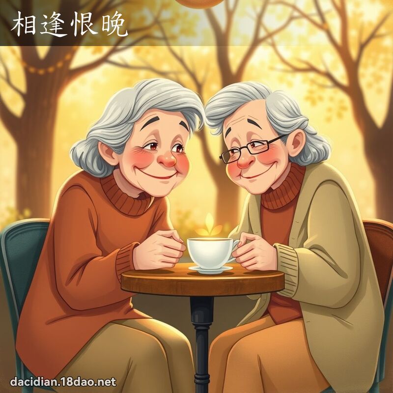 相逢恨晚 - 國語大辭典配圖
